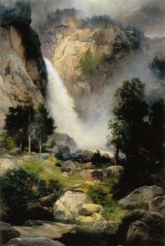 托馬斯 莫蘭 Cascade Falls, Yosemite 托馬斯 莫蘭 Cascade Falls, Yosemite